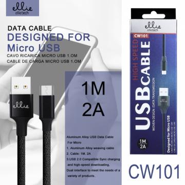 Ellietech CW101 Câble Micro USB 2A 1M